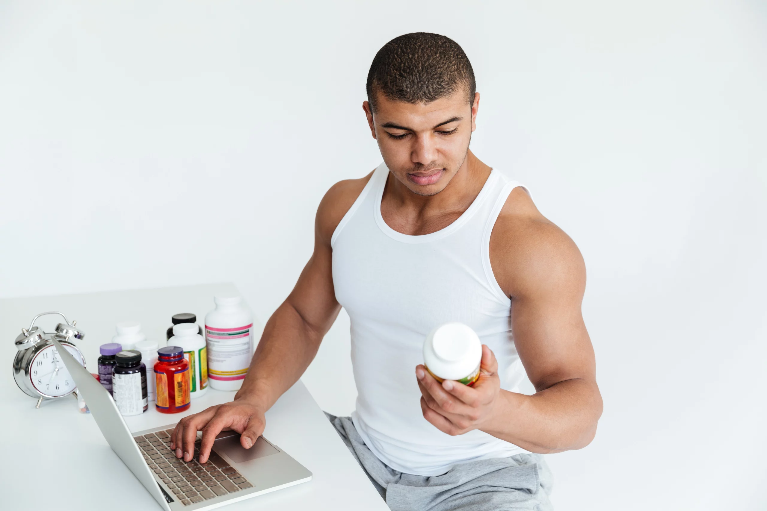 Person choosing which steroids to buy