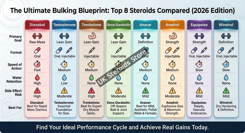 Top Anabolic Steroids Compared