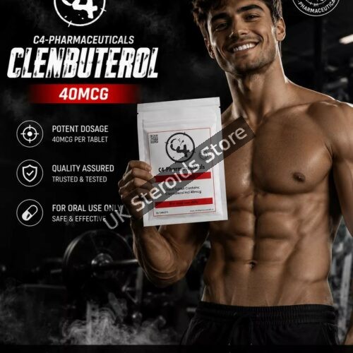Clenbuterol 40mcg x 50 tabs - C4 Pharma - Featured Image