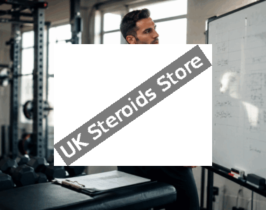 Athlete reviewing structured performance planning inside a modern training facility.