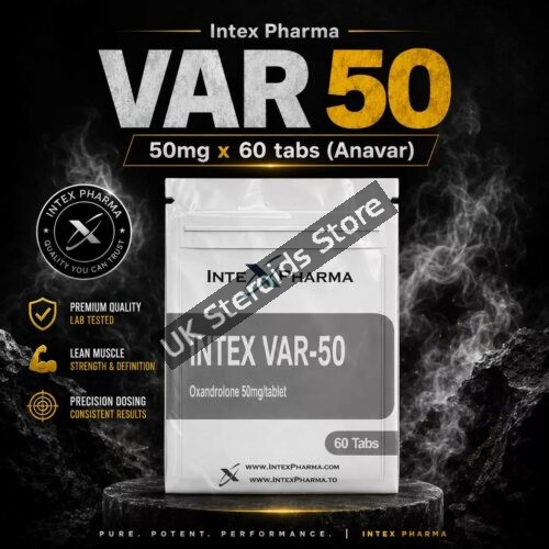 Intex Pharma VAR 50 – 50mg x 60 tabs (Anavar) - Featured Image